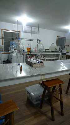 well-stocked laboratory