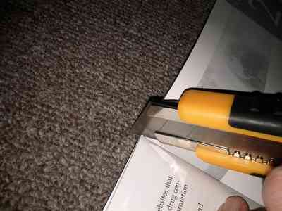 cut through binding glue